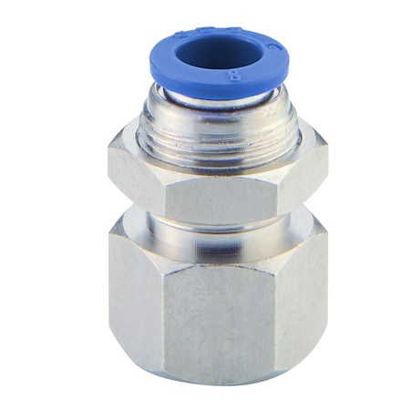 Technifit Fitting, PTC, Female Bulkhead, 6mm x 1/4" Female BSPT (R) PMF06-02